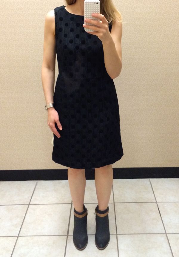 Joe Fresh Black Dot Dress