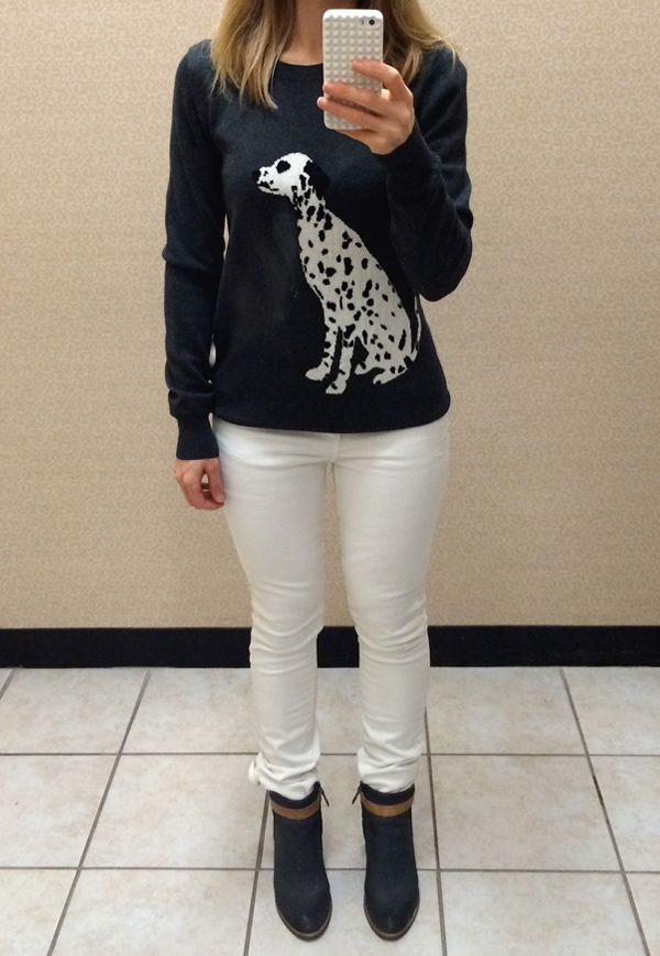 Joe Fresh Dalmatian Dog Sweater