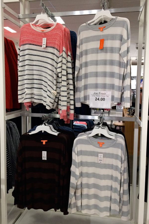 Joe Fresh at JCPenney striped tops spring 2015