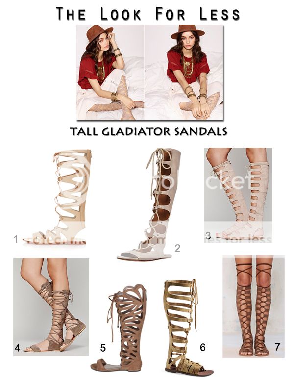 Chloe suede knee high tall lace-up gladiator sandal look for less, Chloe gladiator sandal look alikes