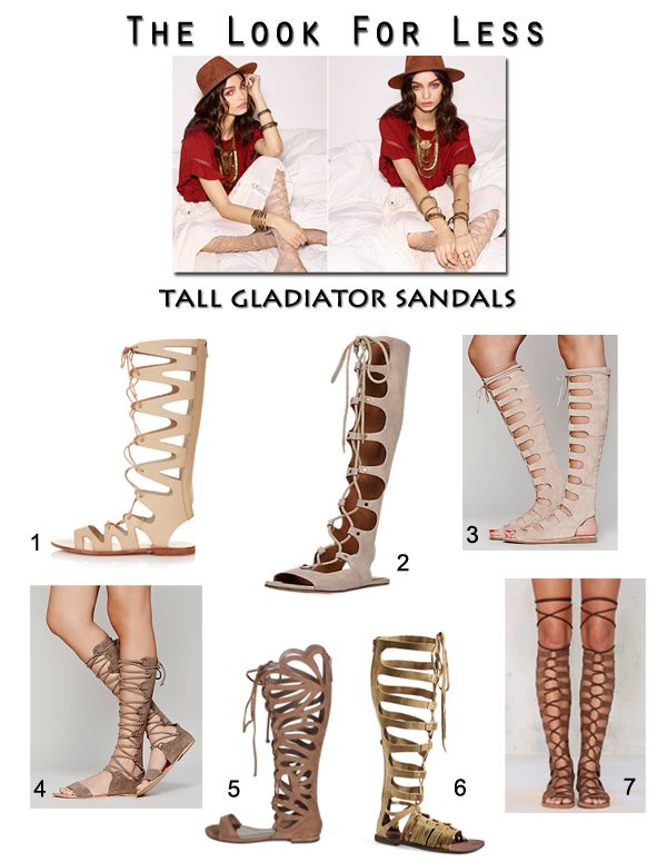 Chloe suede knee high tall lace-up gladiator sandal look for less, Chloe gladiator sandal look alikes