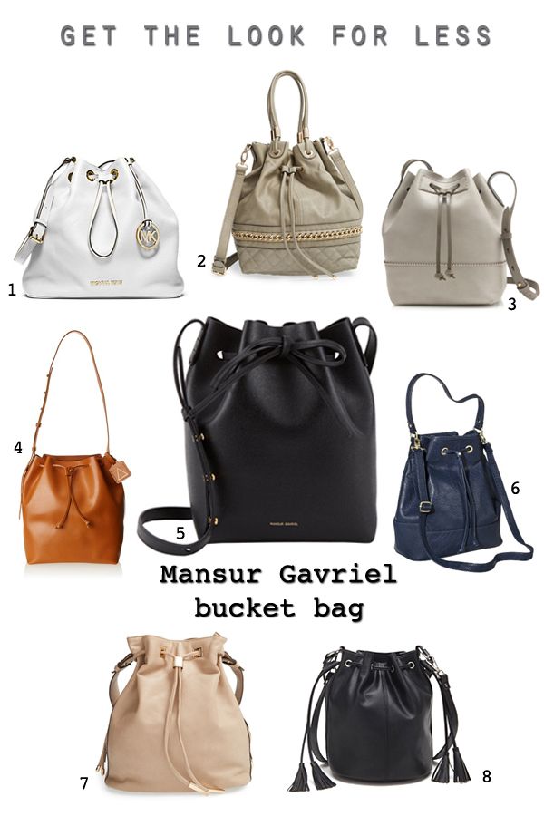 Mansur Gavriel bucket bag look alikes, get the look for less, Mansur Gavriel bucket bag pre order