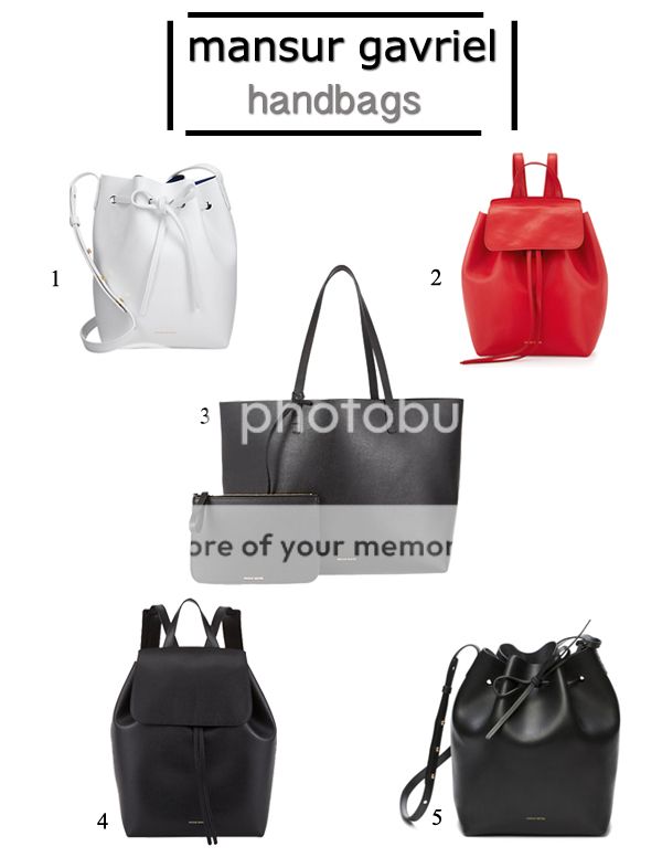 where to buy Mansur Gavriel handbags and bucket bags