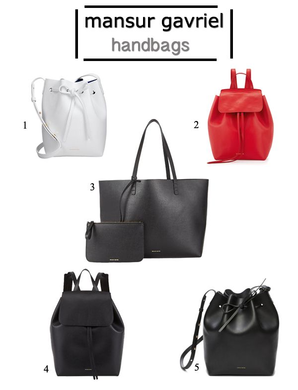 where to buy Mansur Gavriel handbags and bucket bags