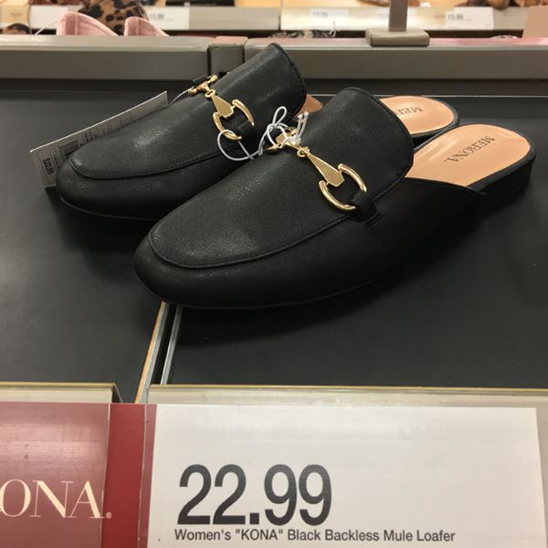 Merona Kona Mule Loafers, Gucci Princetown loafer mule look alike dupe