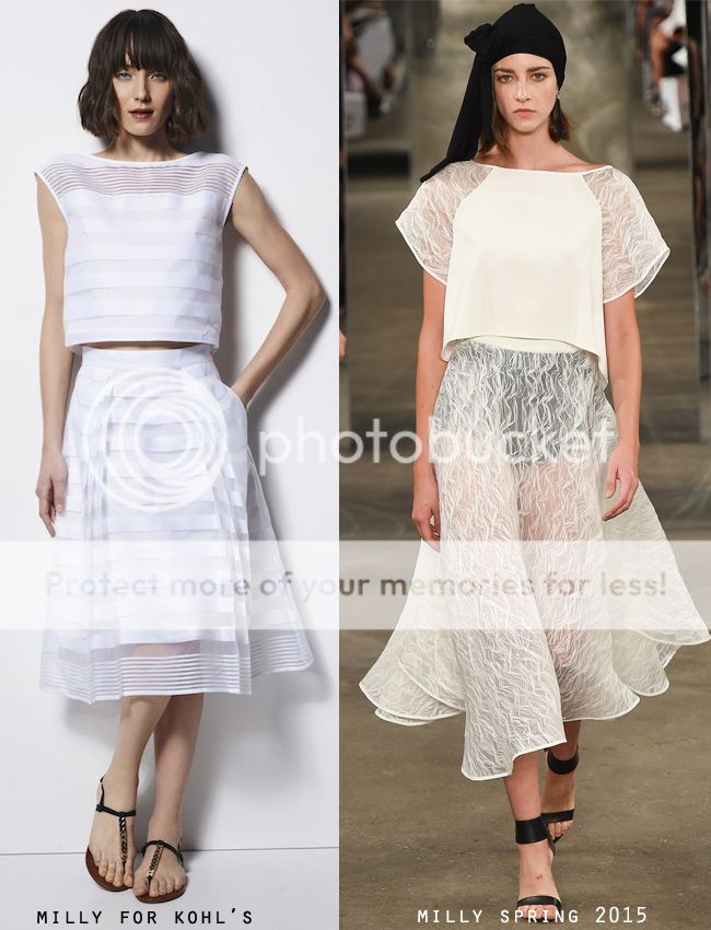 Milly for Kohls Lookbook White Skirt Set