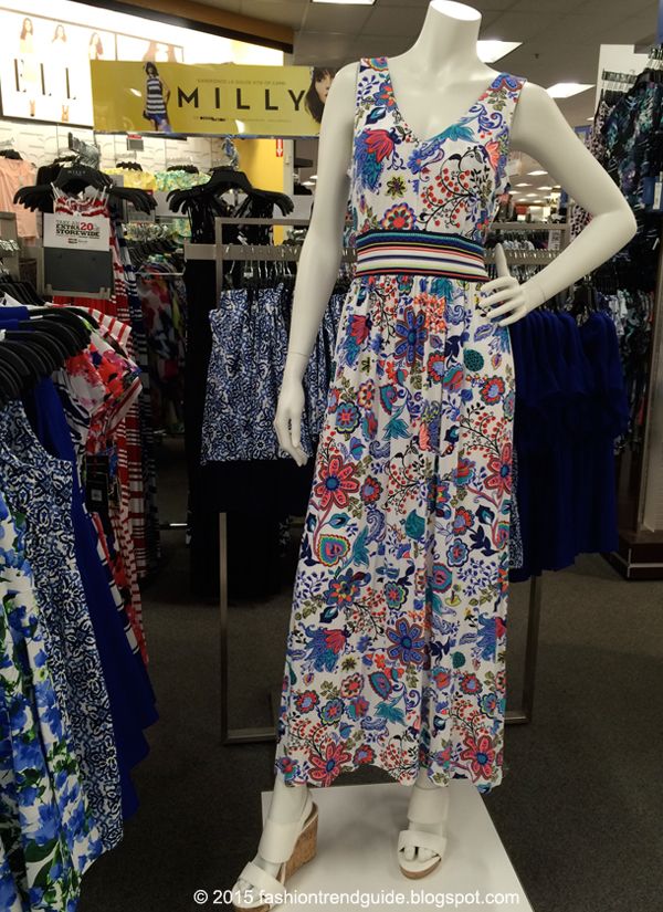 Milly for Kohls Print Maxi Dress