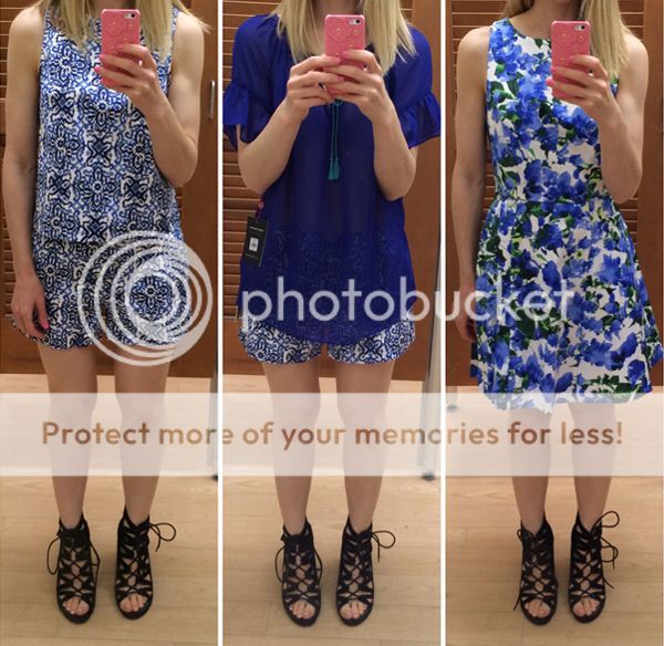 Milly for Kohls Blue Mosaic Floral