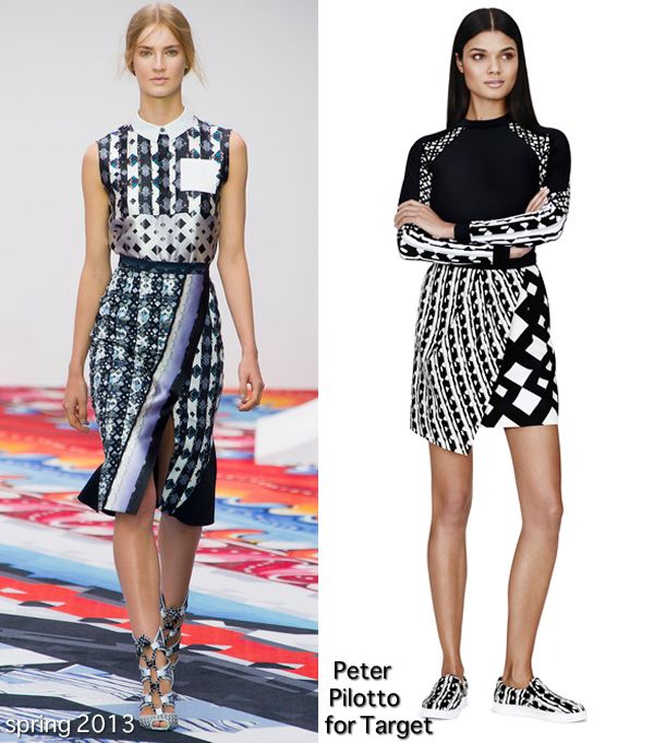 Peter Pilotto printed skirt