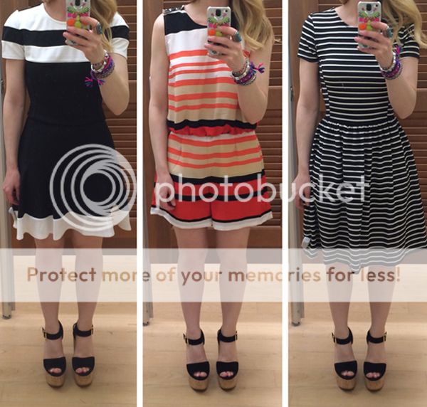 Peter Som for Kohl's striped dress and jumpsuit
