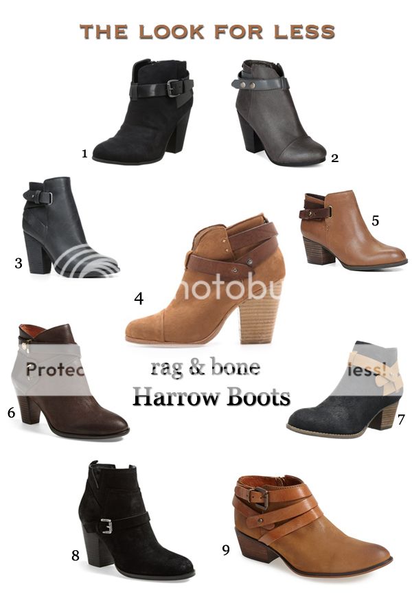 Rag & Bone Harrow boots look for less, Rag & Bone Harrow boot look alikes