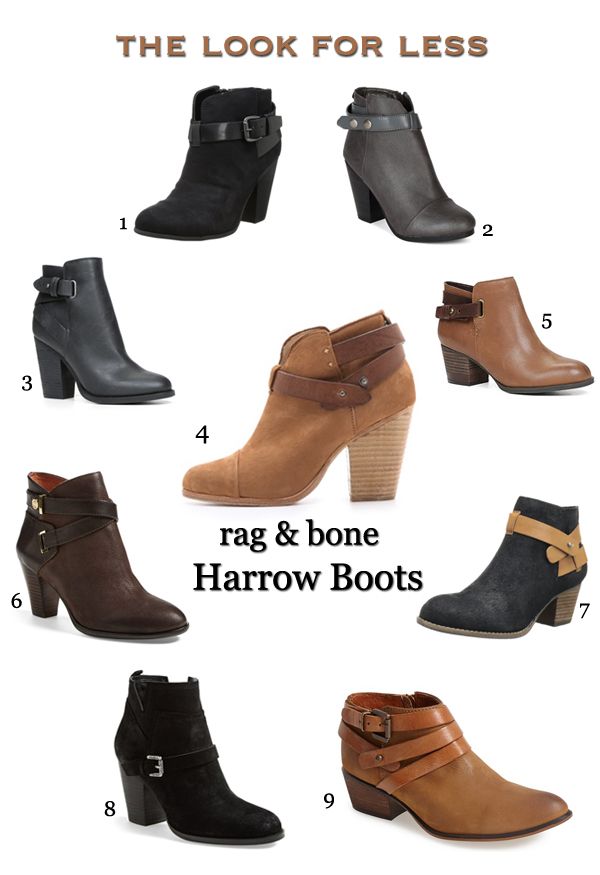 Rag & Bone Harrow boots look for less, Rag & Bone Harrow boot look alikes