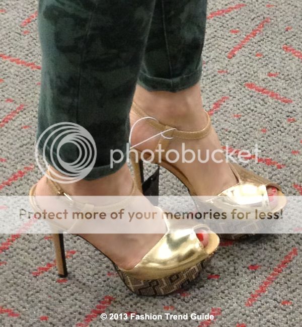 Sam & Libby for Target gold Margot heels