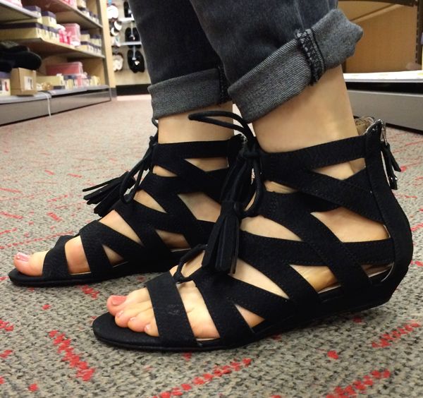 Sam & Libby Arianna gladiator sandals in black