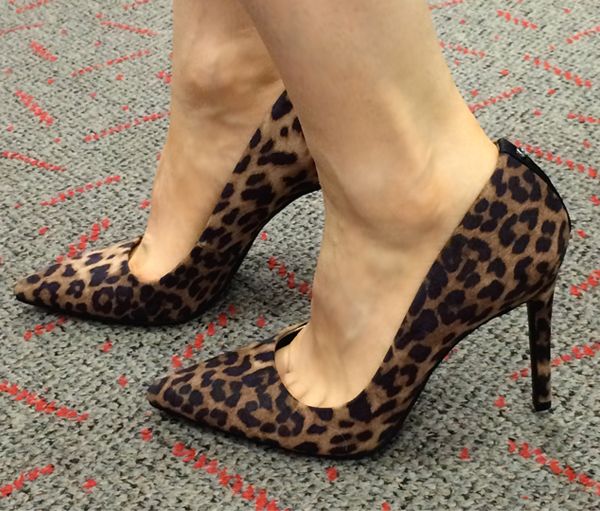 Sam & Libby Dixie pumps leopard print