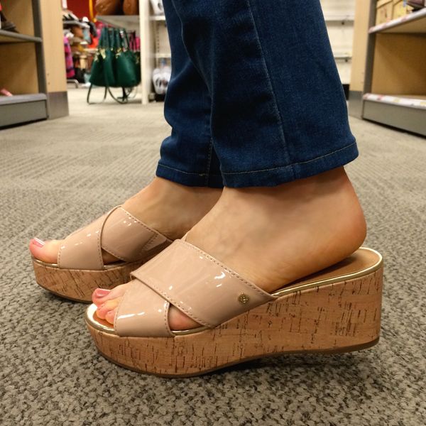 Sam & Libby Nolan wedge slide in fawn