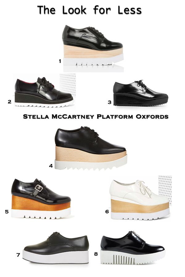 Stella McCartney Britt Platform Oxfords Look for Less, Stella McCartney Britt platform oxford look alikes