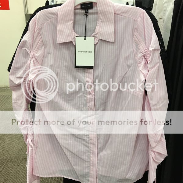 pink who what wear ruched sleeve blouse
