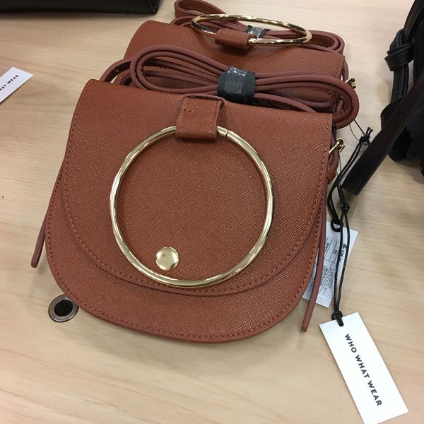 who what wear ring crossbody bag, Chloe Nile bag dupe replica