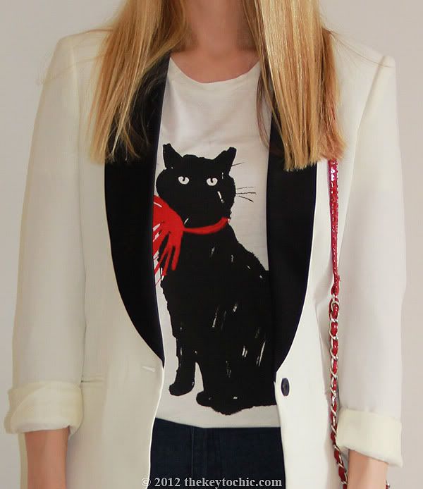 Jason Wu for Target cat print T-shirt, Milu cat shirt