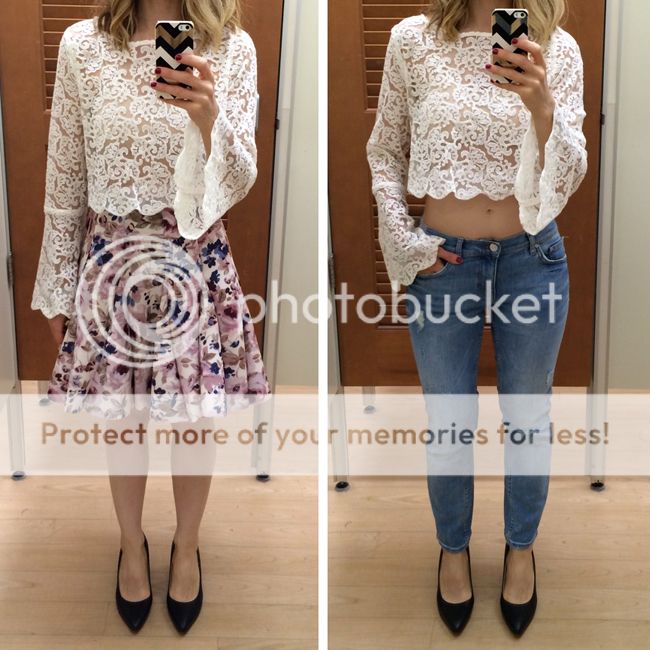LC Runway Scalloped Lace Crop Top Review