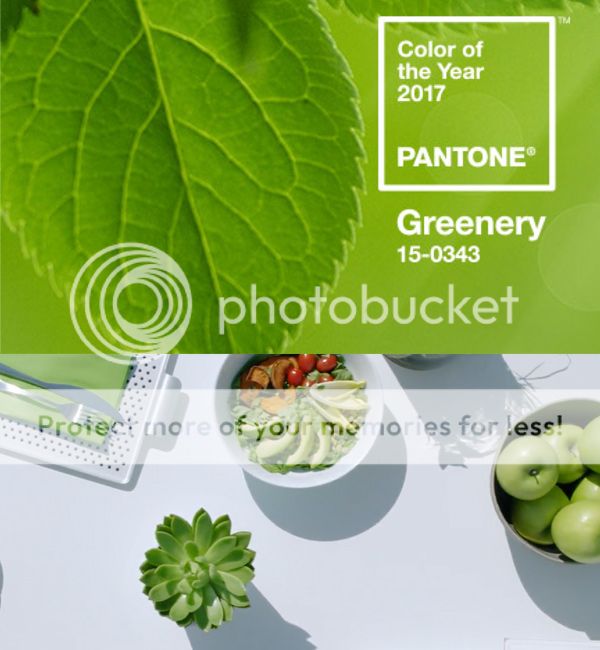 Pantone Greenery 2017 color of the year