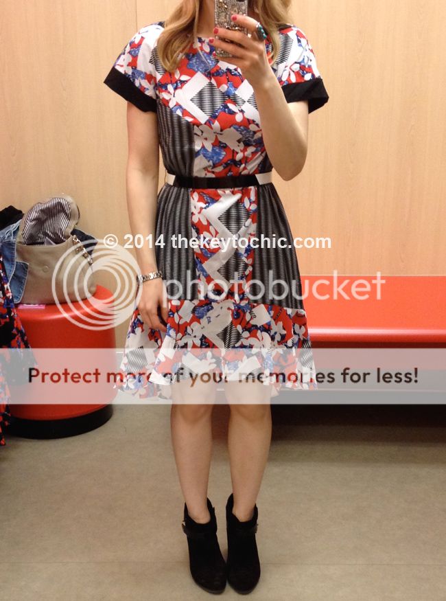 Peter Pilotto for Target belted red dress