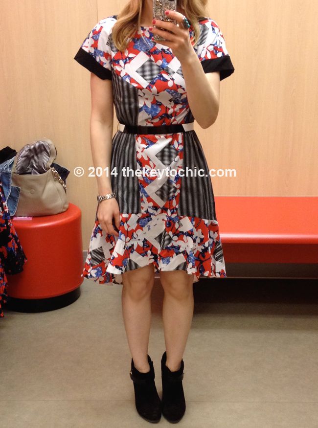 Peter Pilotto for Target belted red dress