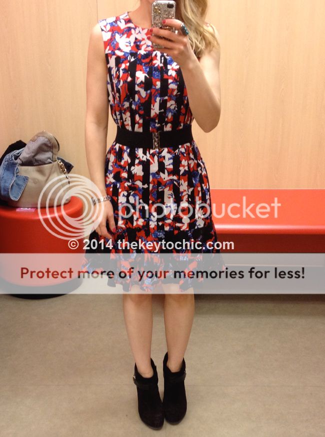 Peter Pilotto for Target red stripe floral dress