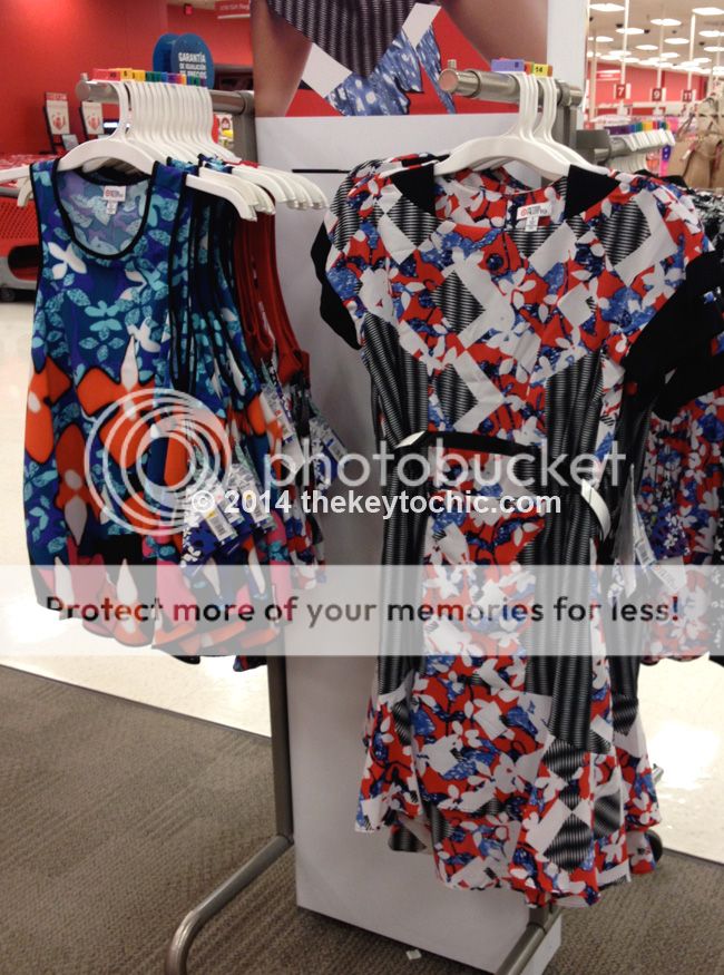 Peter Pilotto for Target iris tank top and belted red dress