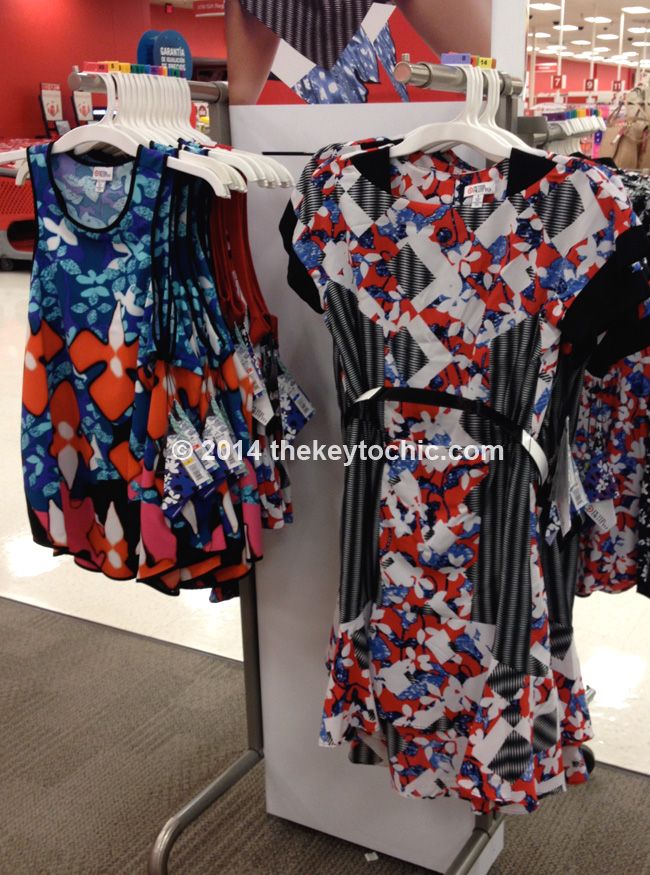 Peter Pilotto for Target iris tank top and belted red dress