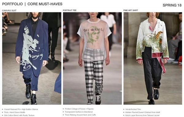 men's spring summer 2018 fashion trend forecast Portfolio items