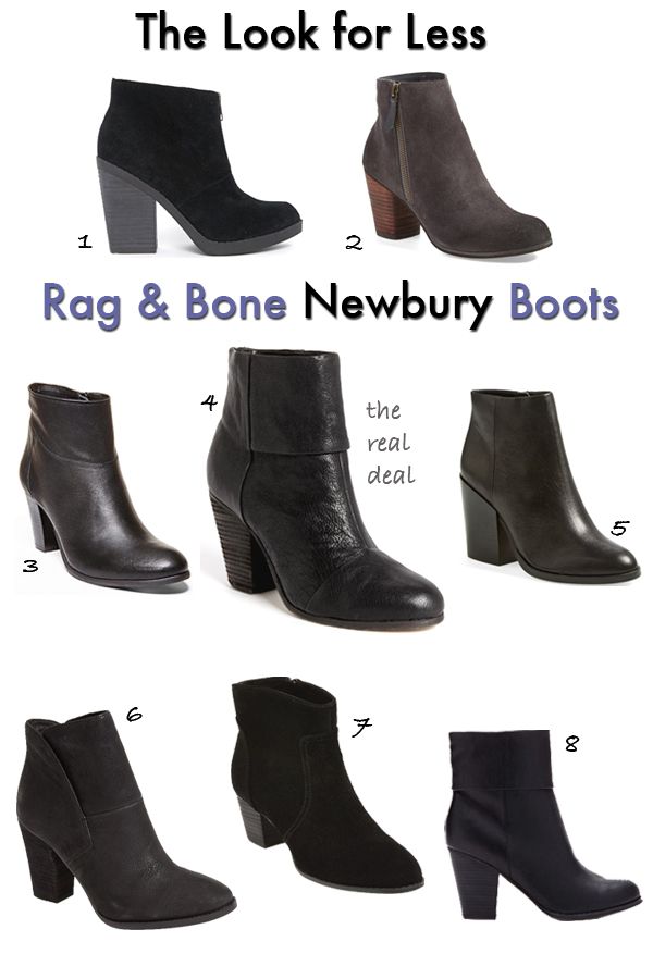 Rag and Bone Newbury boots for less, Rag & Bone Newbury boot look alikes