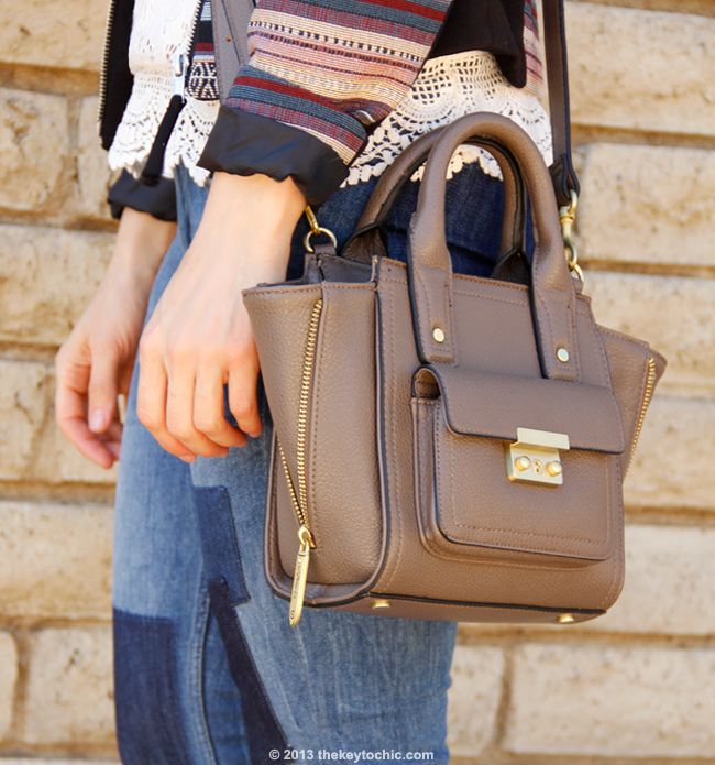 3.1 Phillip Lim for Target mini satchel in taupe, Phillip Lim Pashli look alike bag, Pashli look for less