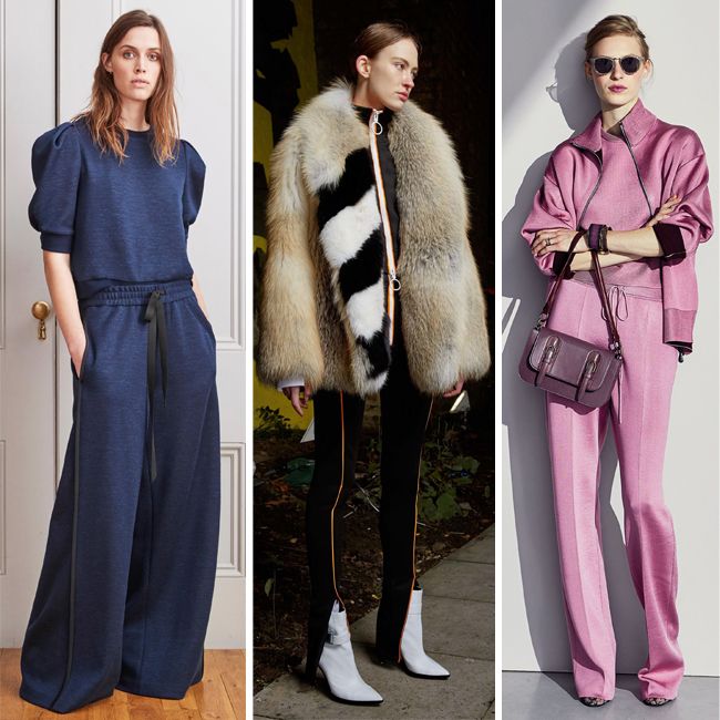 Track-Pants-Outfits, pre fall 2017 runway track pants fashion trend