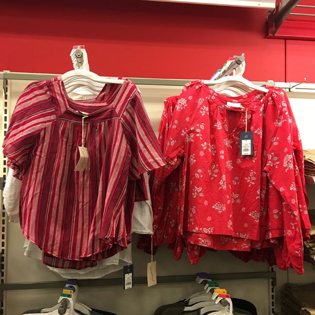 Universal Thread Target blouses