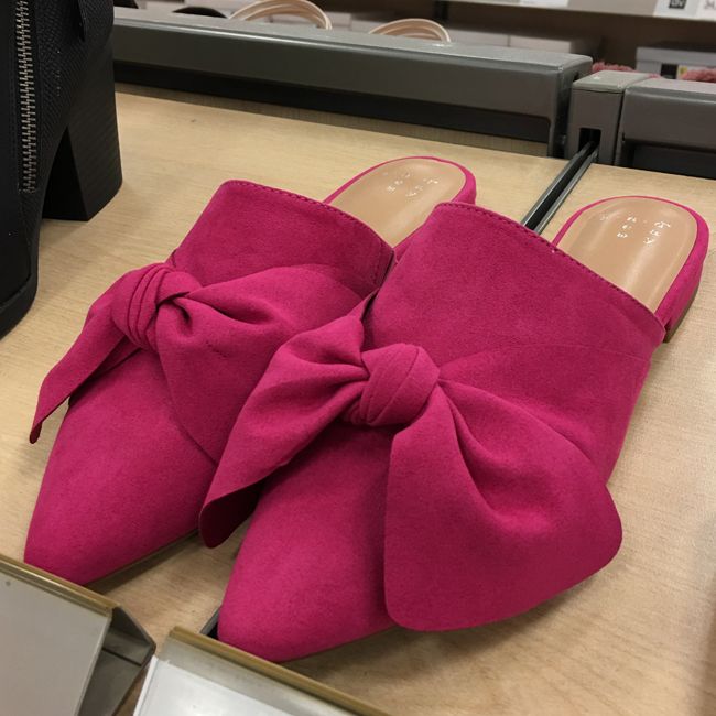 a new day target pink bow mules