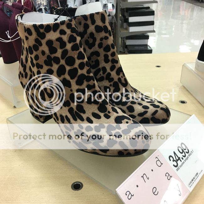 A New Day Target Bridget leopard print velvet ankle boots