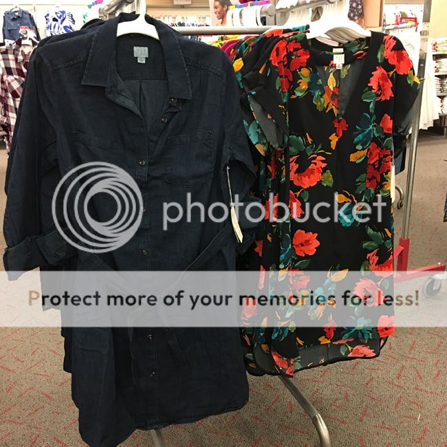 a new day target denim and floral dress